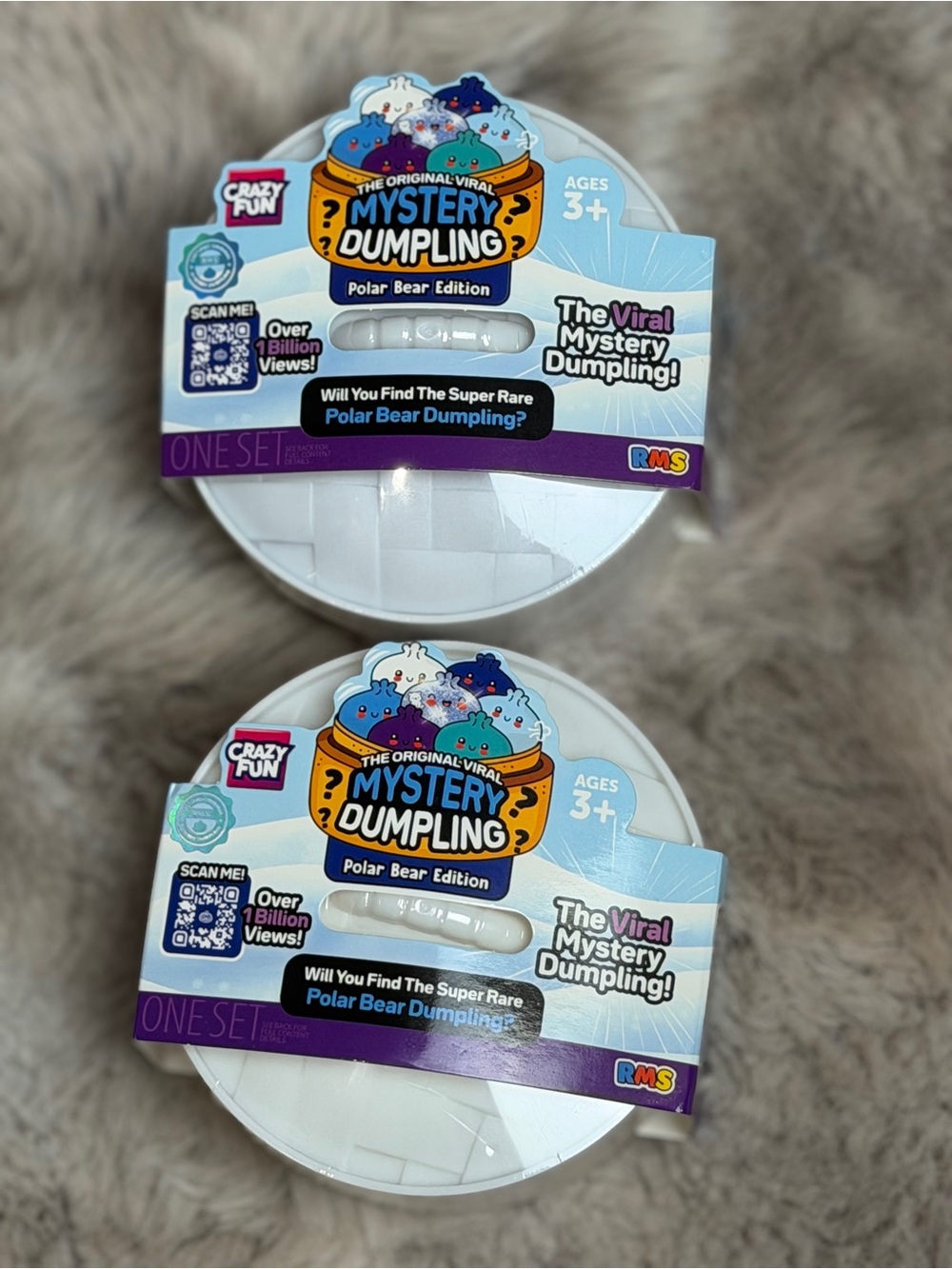 2 RMS MYSTERY POLAR BEAR DUMPLINGS NWT